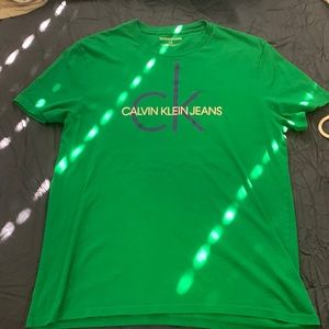 Calvin Klein tee, large, green